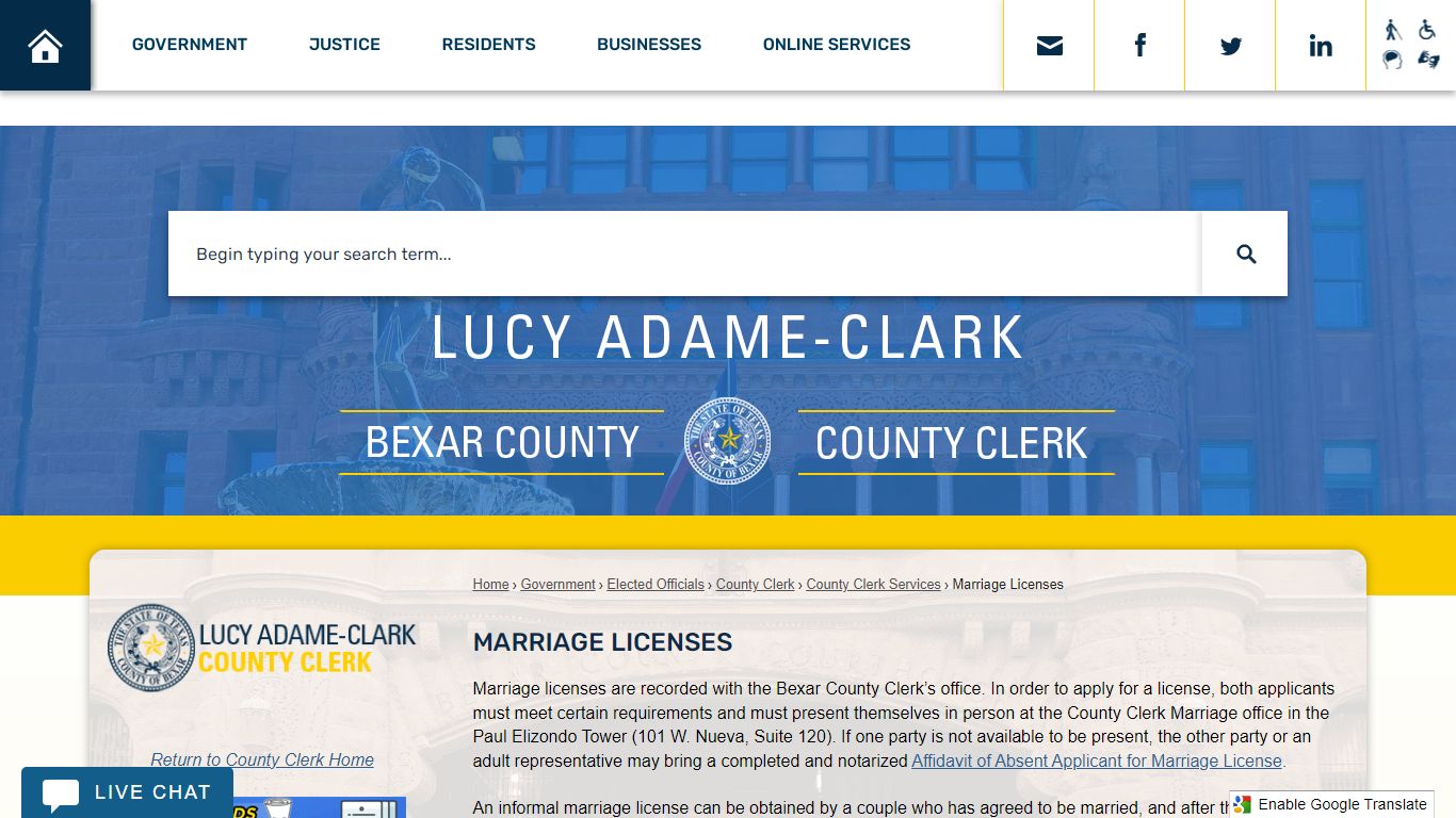 Marriage Licenses | Bexar County, TX - Official Website