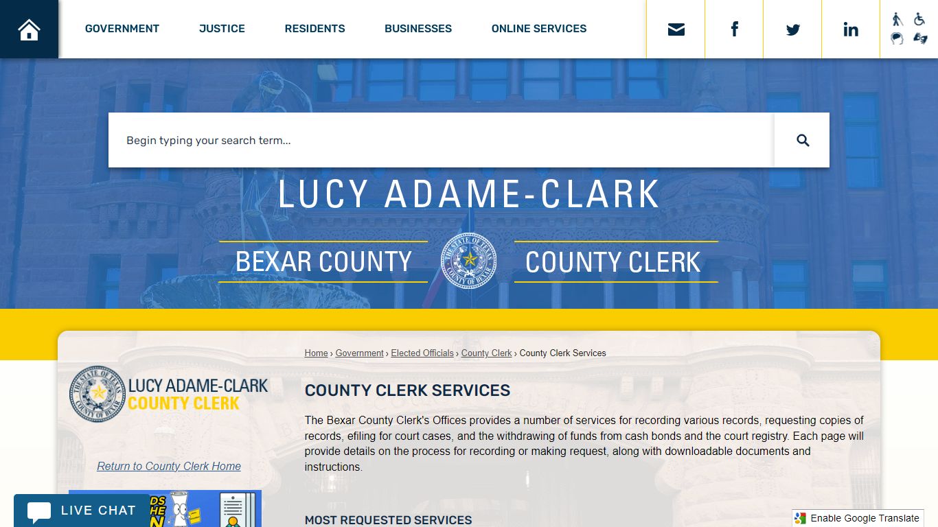 County Clerk Services | Bexar County, TX - Official Website